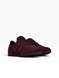 Burgundy Sneakers in natural split suede