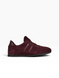 Burgundy Sneakers in natural split suede