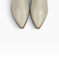 Cream Cowboy boots in genuine leather
