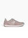 Beige Sneakers in shaggy split suede and nylon fabric